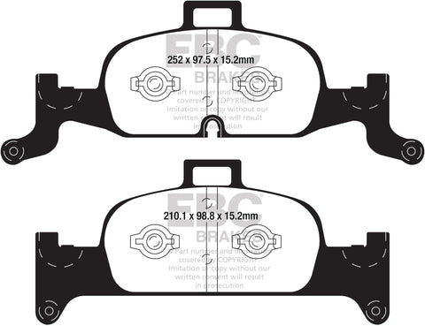 EBC Redstuff 3000 Series Sport Brake Pad Set (DP32290C)