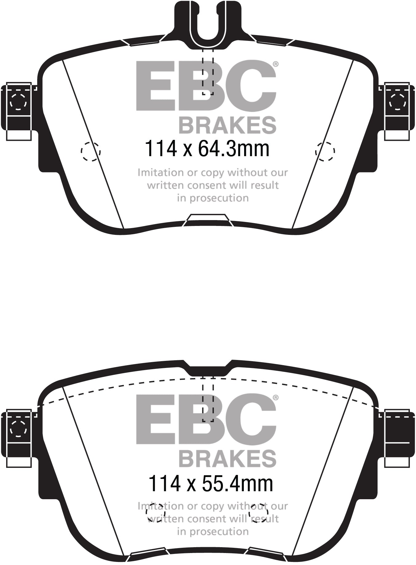 EBC Ultimax OE Replacement Brake Pad Set (DPX2297)