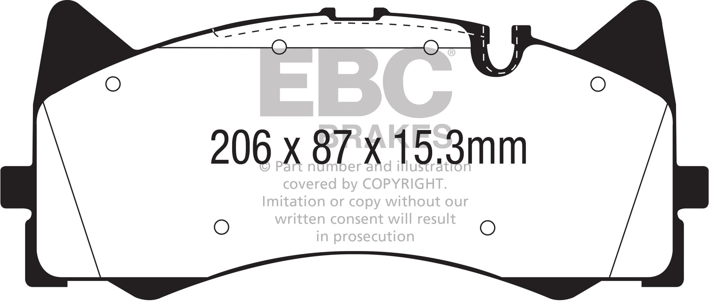 EBC Bluestuff NDX Trackday Brake Pad Set (DP52298NDX)