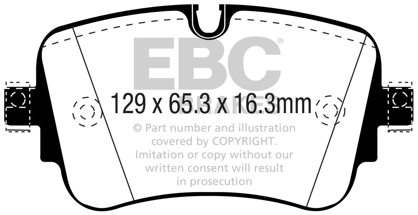 EBC Greenstuff 6000 Series Truck and SUV Brake Pad Set (DP62299)