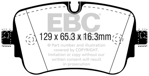 EBC Yellowstuff 4000 Series Street and Track Brake Pad Set (DP42299R)