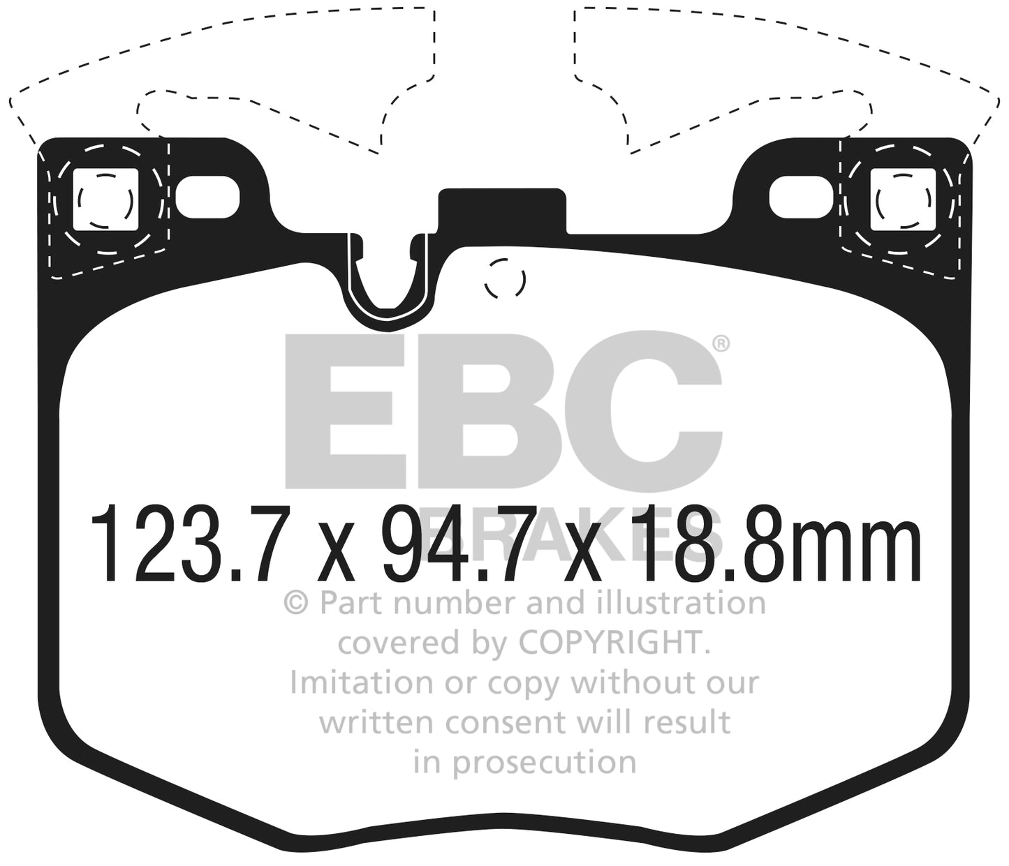 EBC Yellowstuff 4000 Series Street and Track Brake Pad Set (DP42302R)