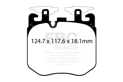 EBC Greenstuff 2000 Series Sport Brake Pad Set (DP22304)