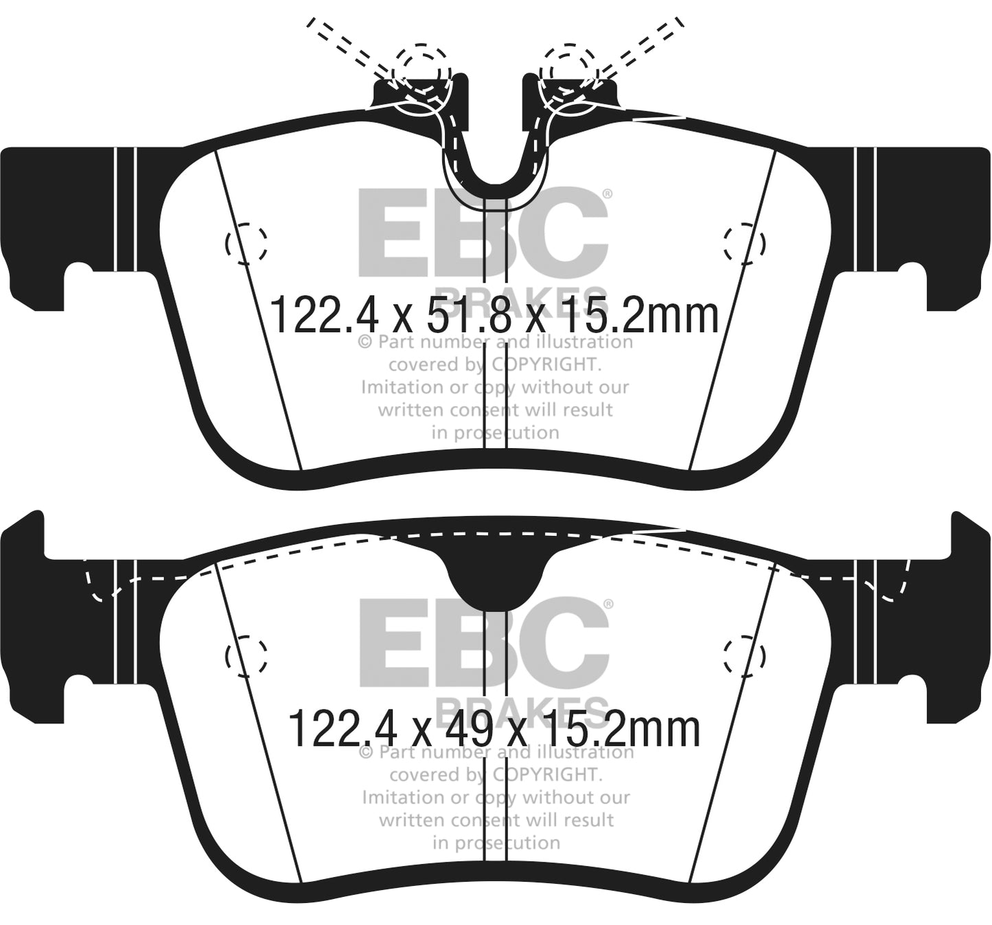 EBC Greenstuff 6000 Series Truck and SUV Brake Pad Set (DP62306)