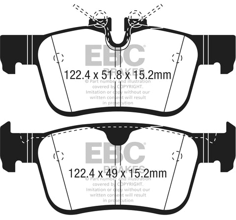 EBC Greenstuff 2000 Series Sport Brake Pad Set (DP22306)