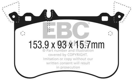 EBC Redstuff 3000 Series Sport Brake Pad Set (DP32311C)