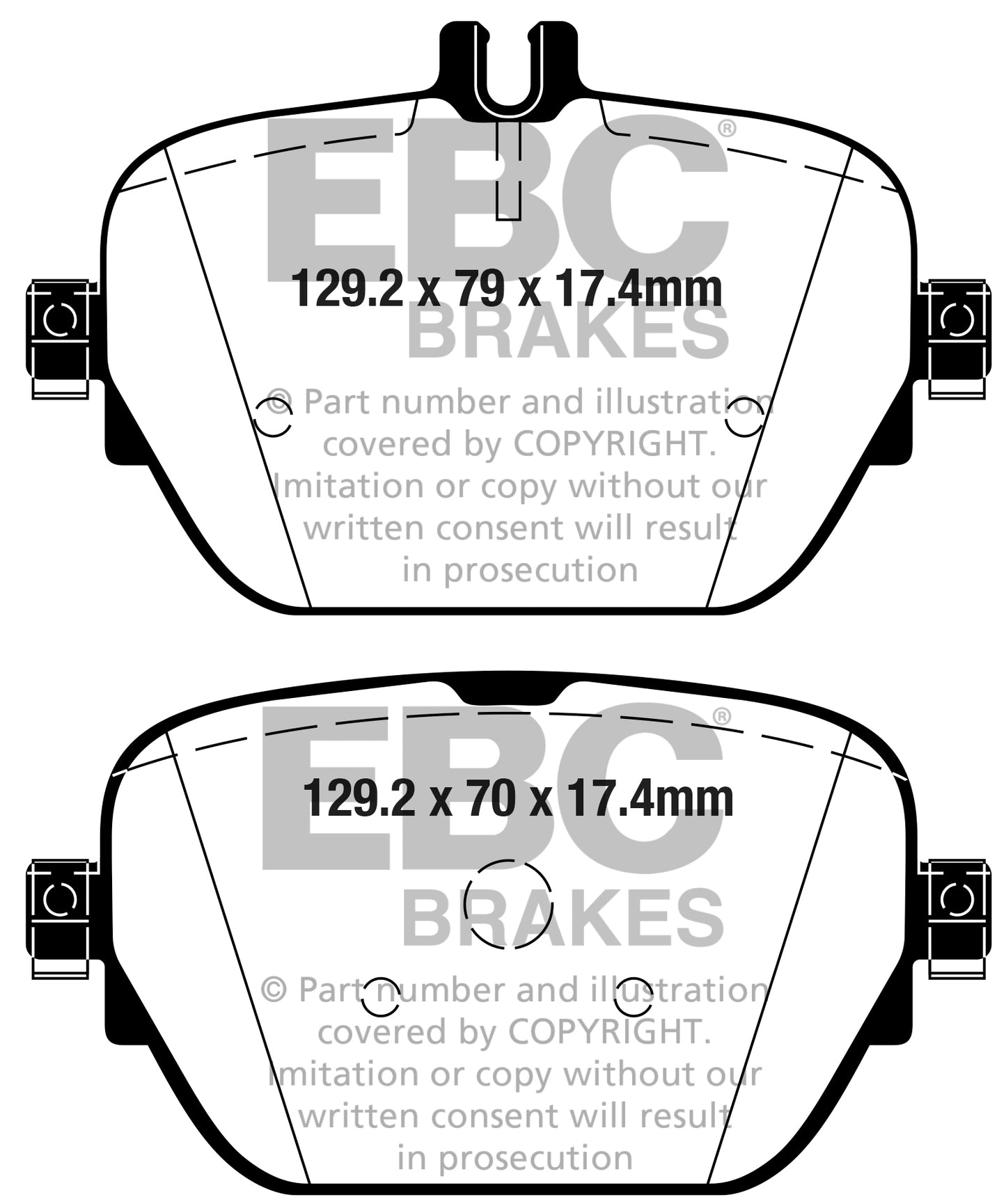 EBC Redstuff 3000 Series Sport Brake Pad Set (DP32314C)