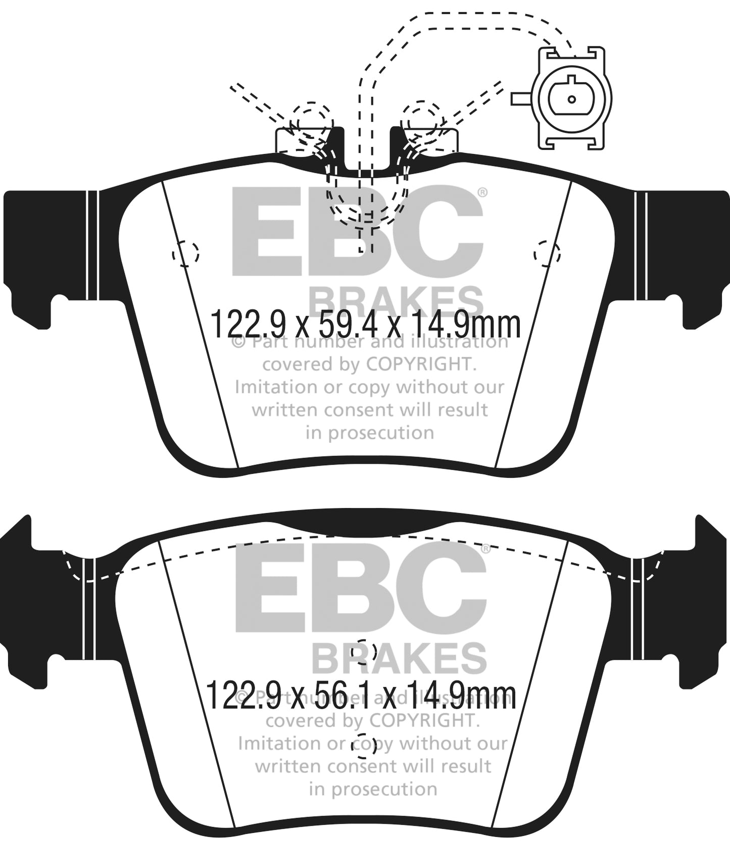 EBC Greenstuff 2000 Series Sport Brake Pad Set (DP22315)