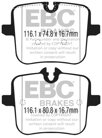 EBC Redstuff 3000 Series Sport Brake Pad Set (DP32320C)