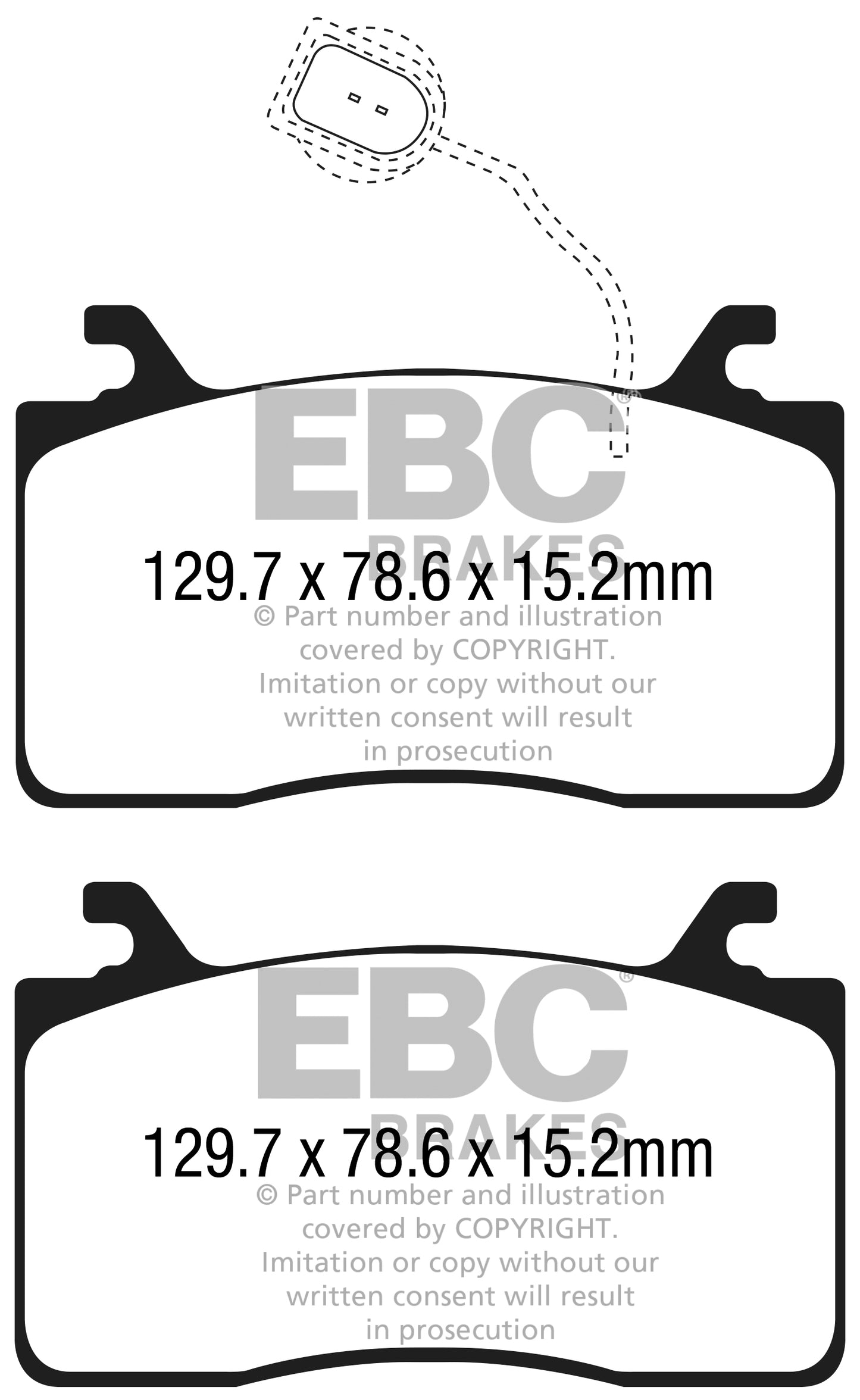 EBC Ultimax OE Replacement Brake Pad Set (DPX2325)