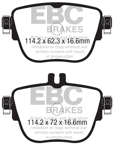 EBC Ultimax OE Replacement Brake Pad Set (DPX2337)