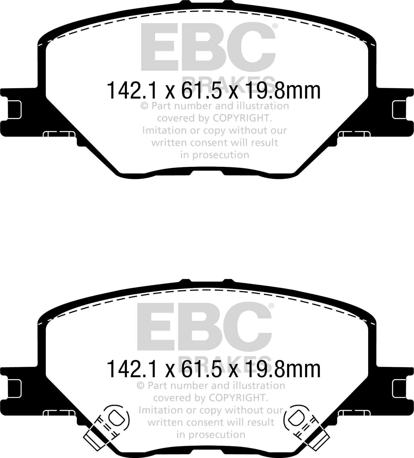 EBC Ultimax OE Replacement Brake Pad Set (DPX2340)