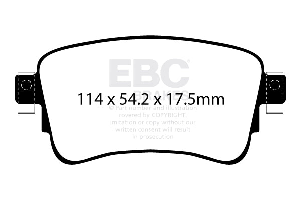 EBC Greenstuff 2000 Series Sport Brake Pad Set (DP22345)