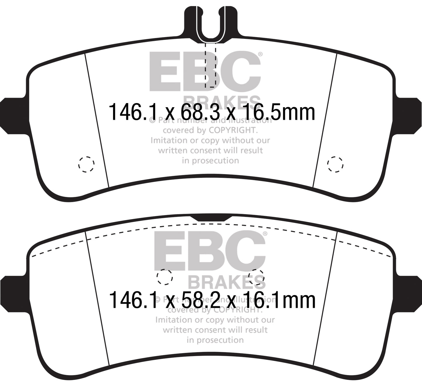 EBC Bluestuff NDX Trackday Brake Pad Set (DP52350NDX)