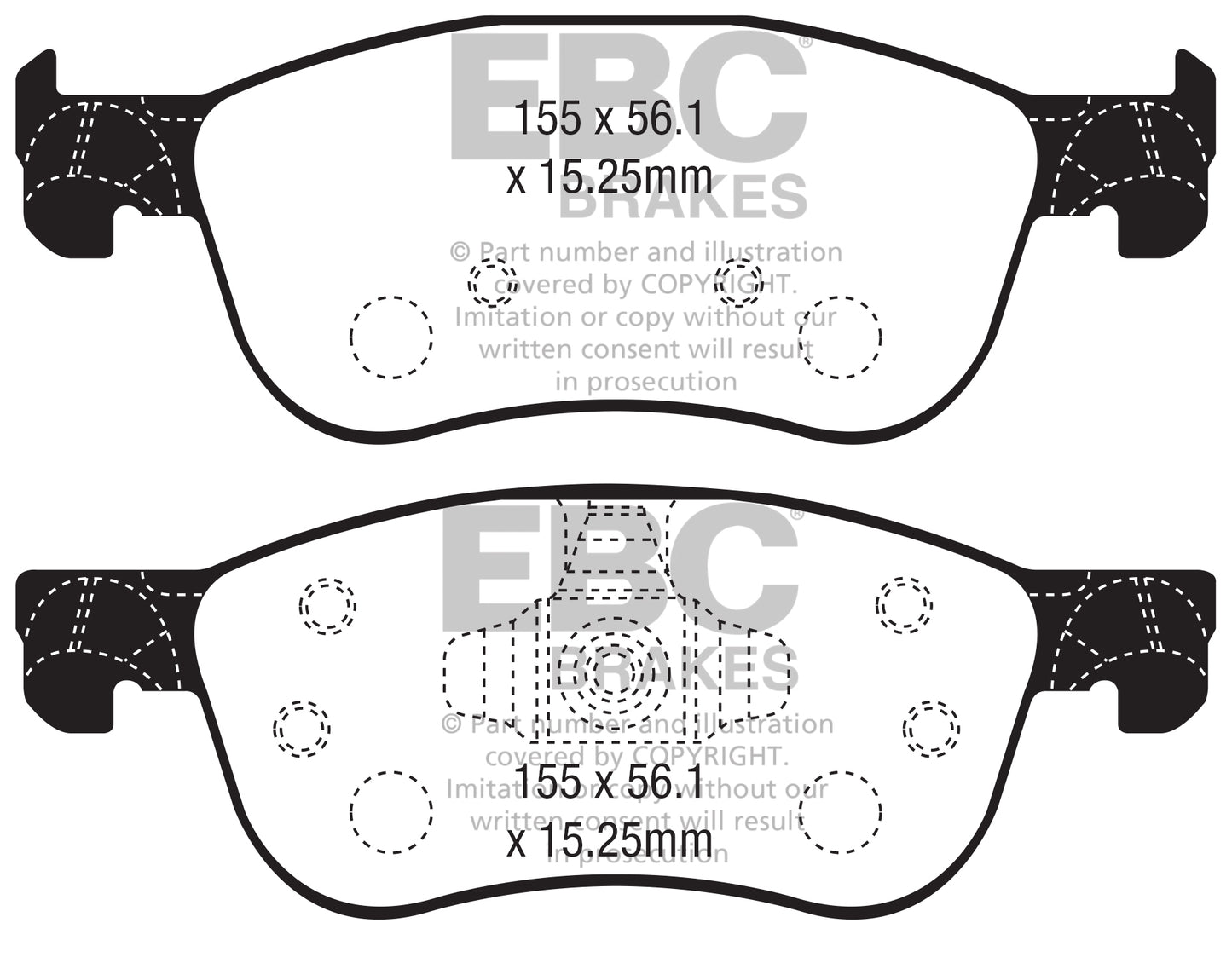 EBC Ultimax OE Replacement Brake Pad Set (DPX2353)