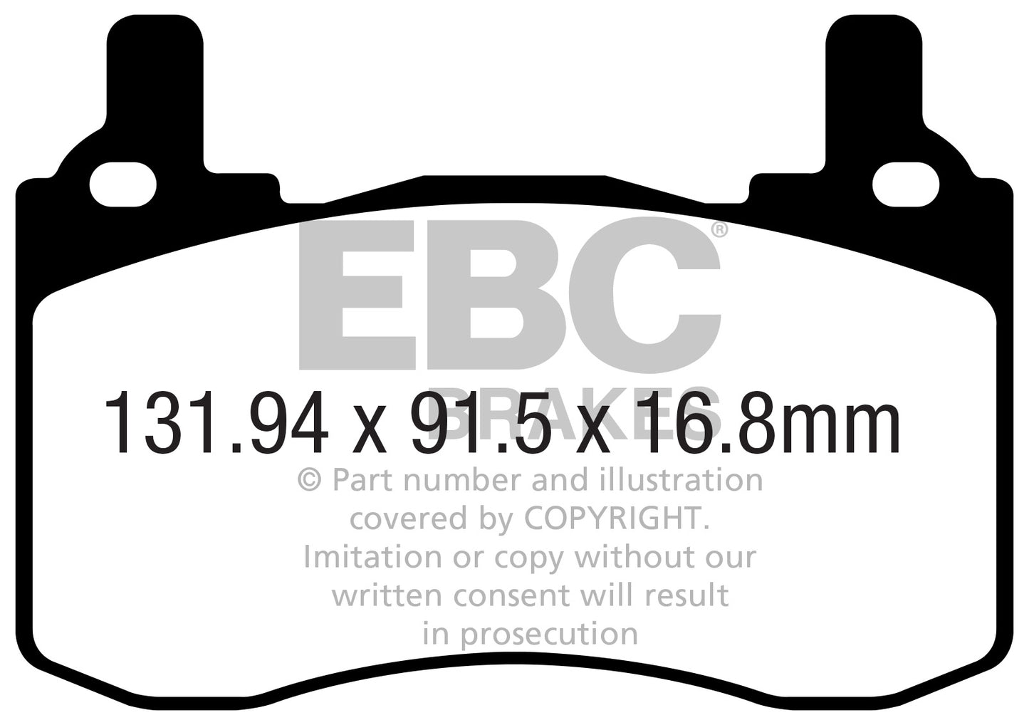 EBC Bluestuff NDX Trackday Brake Pad Set (DP52357NDX)