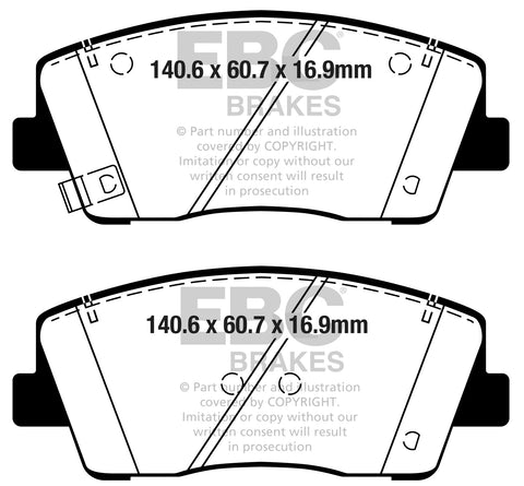 EBC Ultimax OE Replacement Brake Pad Set (DPX2358)