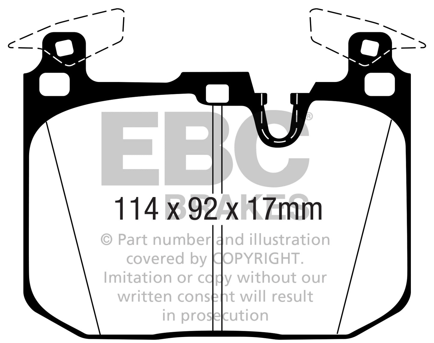 EBC Redstuff 3000 Series Sport Brake Pad Set (DP32360C)