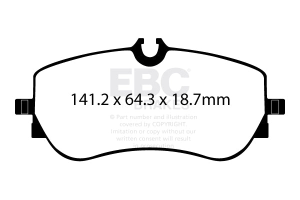 EBC Greenstuff 6000 Series Truck and SUV Brake Pad Set (DP62364)