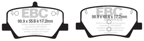 EBC Ultimax OE Replacement Brake Pad Set (DPX2366)