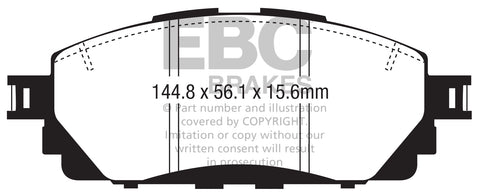 EBC Ultimax OE Replacement Brake Pad Set (DPX2373)