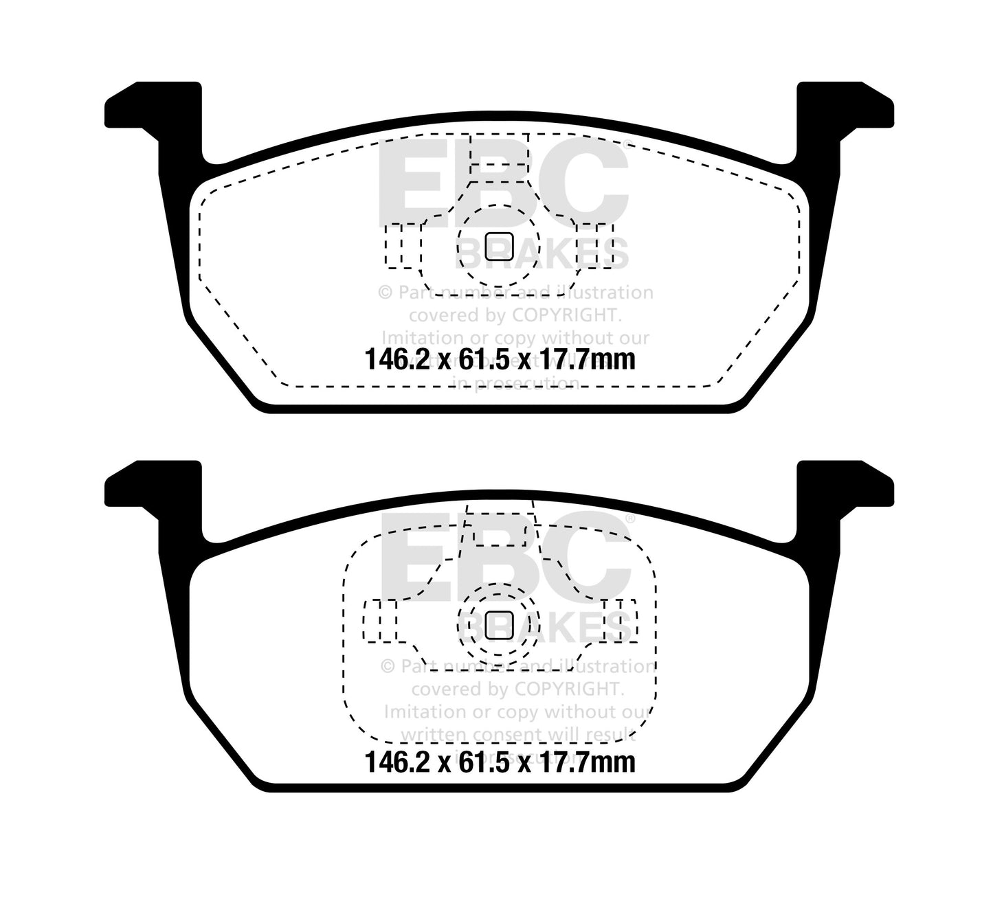 EBC Ultimax OE Replacement Brake Pad Set (DPX2374)