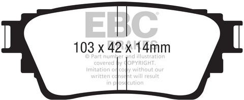 EBC Greenstuff 6000 Series Truck and SUV Brake Pad Set (DP62376)