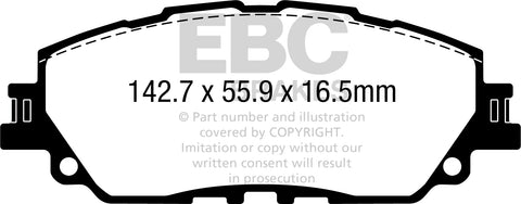 EBC Greenstuff 6000 Series Truck and SUV Brake Pad Set (DP62378)