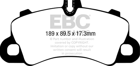 EBC Yellowstuff 4000 Series Street and Track Brake Pad Set (DP42379R)