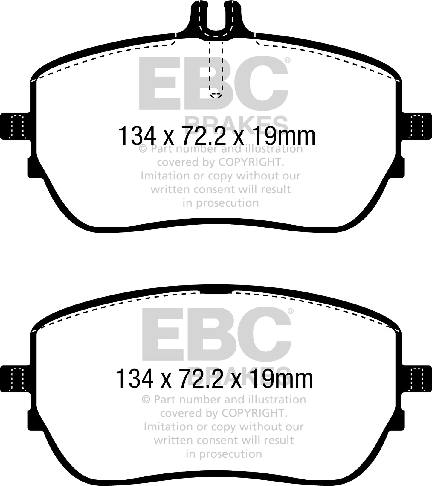 EBC Yellowstuff 4000 Series Street and Track Brake Pad Set (DP42388R)