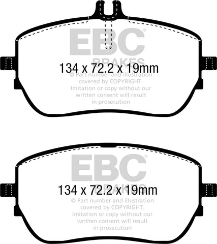 EBC Greenstuff 2000 Series Sport Brake Pad Set (DP22388)