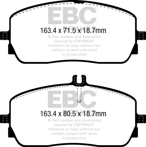 EBC Greenstuff 6000 Series Truck and SUV Brake Pad Set (DP62390)