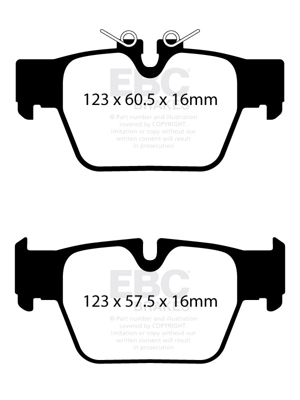 EBC Yellowstuff 4000 Series Street and Track Brake Pad Set (DP42394R)