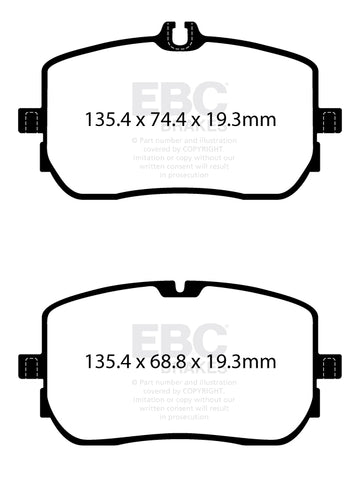 EBC Ultimax OE Replacement Brake Pad Set (DPX2395)