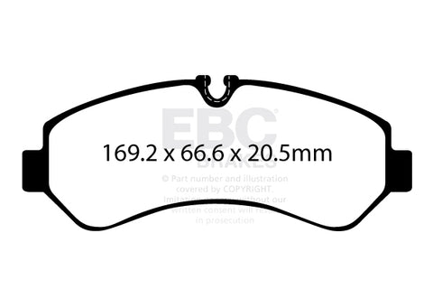 EBC Ultimax OE Replacement Brake Pad Set (DPX2406)