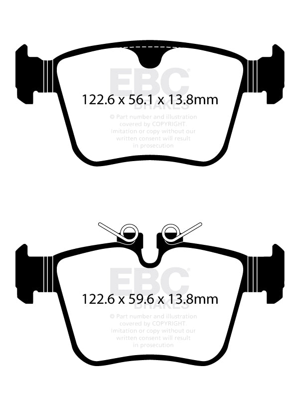 EBC Greenstuff 2000 Series Sport Brake Pad Set (DP22411)