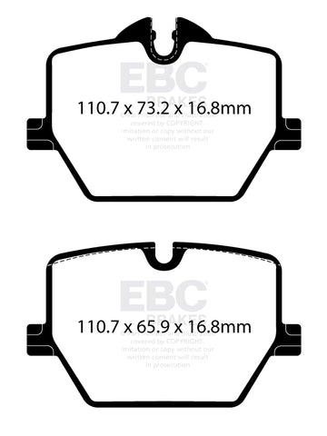 EBC Ultimax OE Replacement Brake Pad Set (DPX2415)