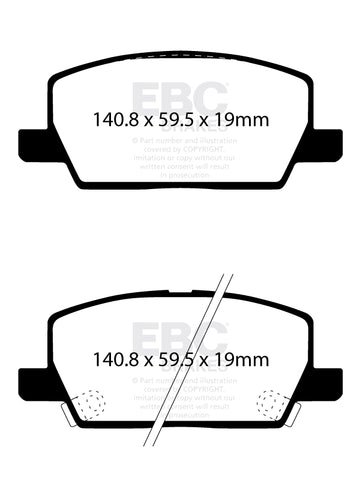 EBC Ultimax OE Replacement Brake Pad Set (DPX2420)