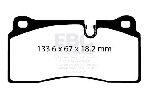 EBC Redstuff 3000 Series Sport Brake Pad Set (DP32425C)