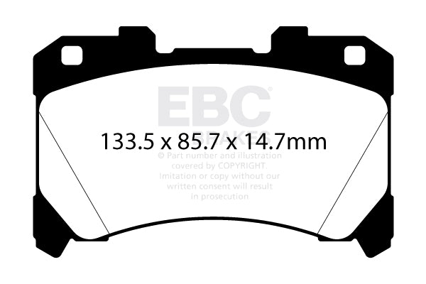 EBC Bluestuff NDX Trackday Brake Pad Set (DP52430NDX)