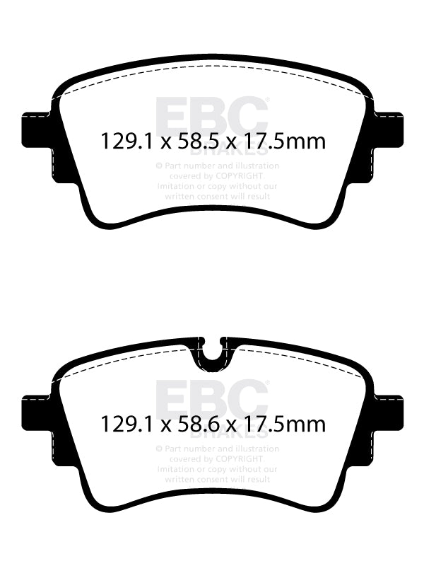 EBC Yellowstuff 4000 Series Street and Track Brake Pad Set (DP42435R)