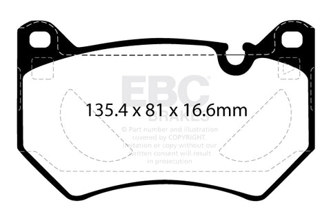 EBC Yellowstuff 4000 Series Street and Track Brake Pad Set (DP42436R)