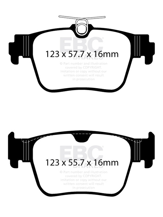 EBC Redstuff 3000 Series Sport Brake Pad Set (DP32438C)