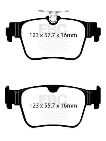 EBC Redstuff 3000 Series Sport Brake Pad Set (DP32438C)