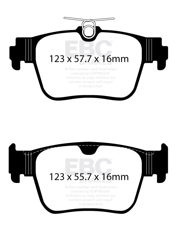 EBC Ultimax OE Replacement Brake Pad Set (DPX2438)