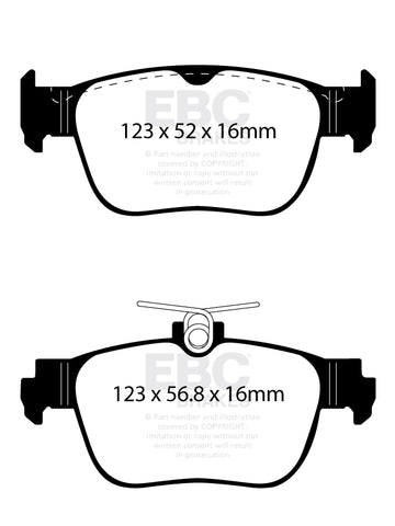 EBC Greenstuff 2000 Series Sport Brake Pad Set (DP22440)