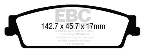 EBC Ultimax OE Replacement Brake Pad Set (DPX3022)