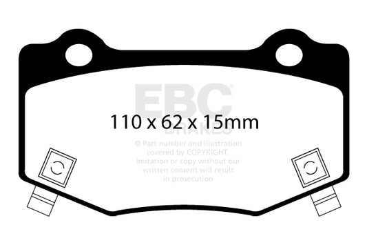 EBC Redstuff 3000 Series Sport Brake Pad Set (DP33023C)