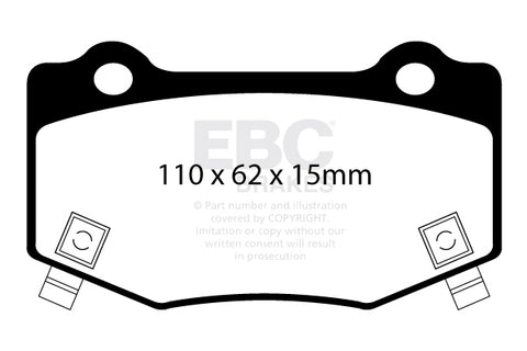 EBC Redstuff 3000 Series Sport Brake Pad Set (DP33023C)