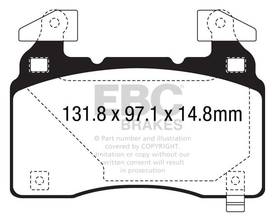 EBC Ultimax OE Replacement Brake Pad Set (DPX3028)